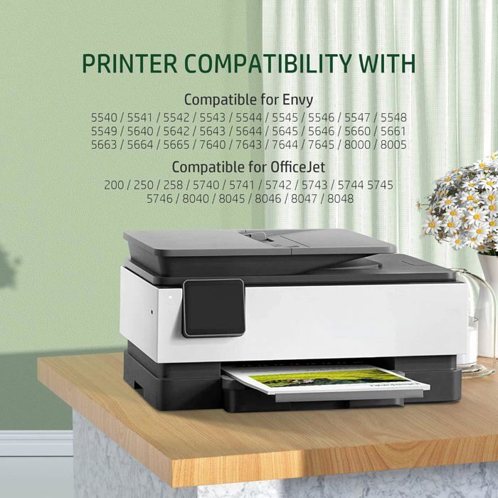 Cartouches D'Encre 62Xl Pour Hp 62 Xl Noir Et Tricolore, Compatibles Avec Envy 5540 5640 5644 7640 5547 Pour Officejet 200 250 5740