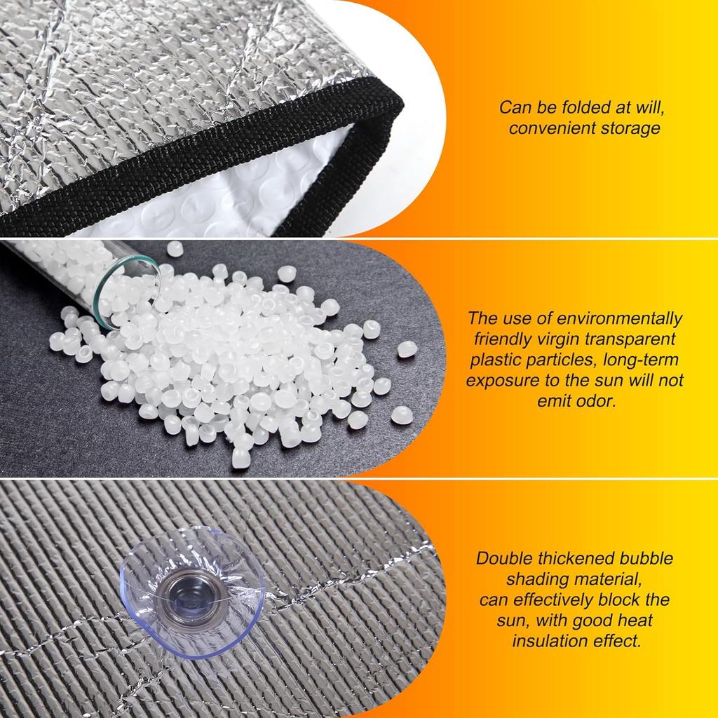 Windshield Sun Shade Compatible with Honda Odyssey 2018-2025 Foldable Front Windshield Sunshade Protector, Block UV Rays Keep Your Car Cooler