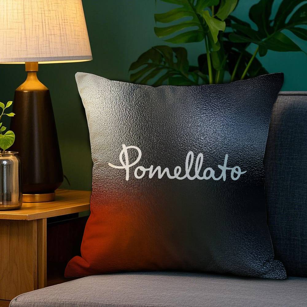 P-Pomellato-O Pillow Case Anti-dustmite Pillowcase Invisible Zipper Silky Short Plush Sofa Cushion Cover