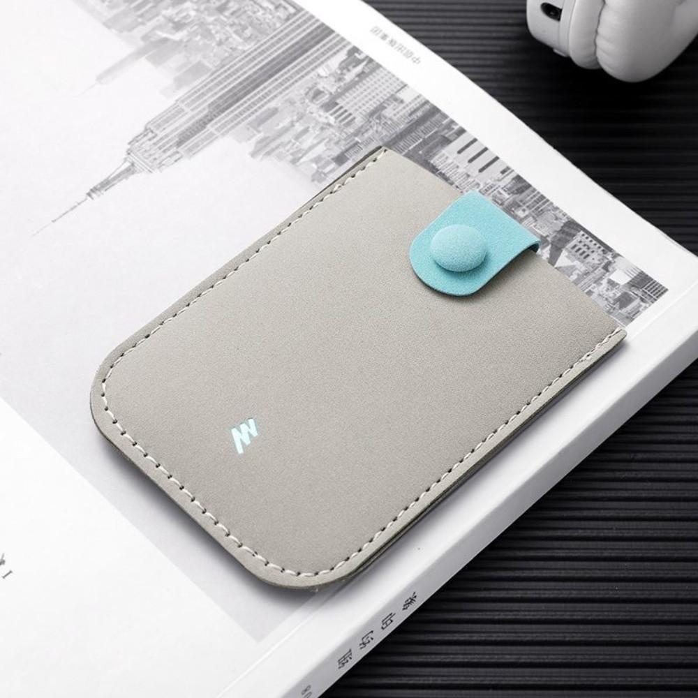 PU Leather Laminated Concealed Card Wallet Pull-out Type RFID Blocking ID Card Holder 4 Card Pockets Business Card Case Men