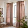 Curtain Finished American Country Style Jacquard Embroidery Solid Color Contrasting Color Semi-Blackout Bay Window Kitchen Curtain