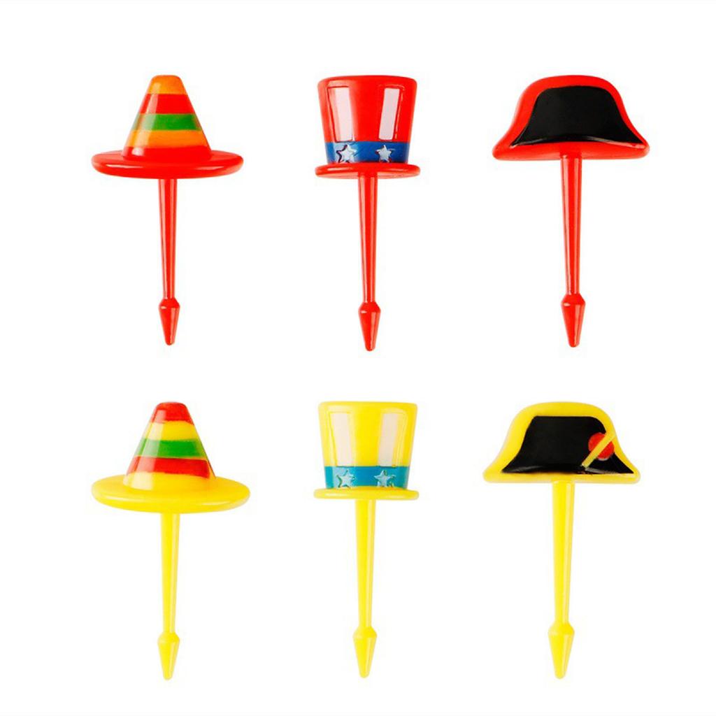 Plastic Fruit Forks Cute Mini Bento Signs Plastic Bento Decorations Fruit Dessert Forks Plastic Material 2 Styles Choose