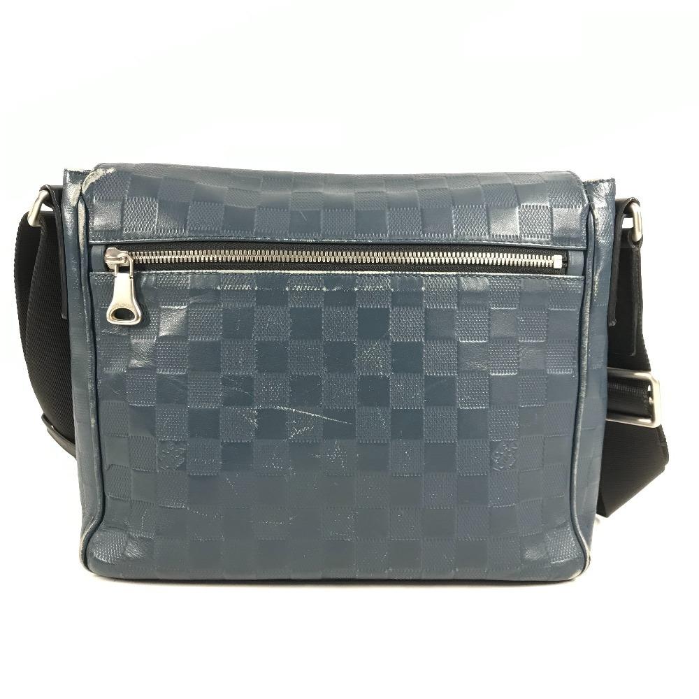 Louis Vuitton N41035 Damier Infini District PM Shoulder Bag Orion blue/Black
