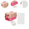 Dog Cat Carrier Kennel Comfortable Handle Kitty Travel Cage Pet Box for Small Animals
