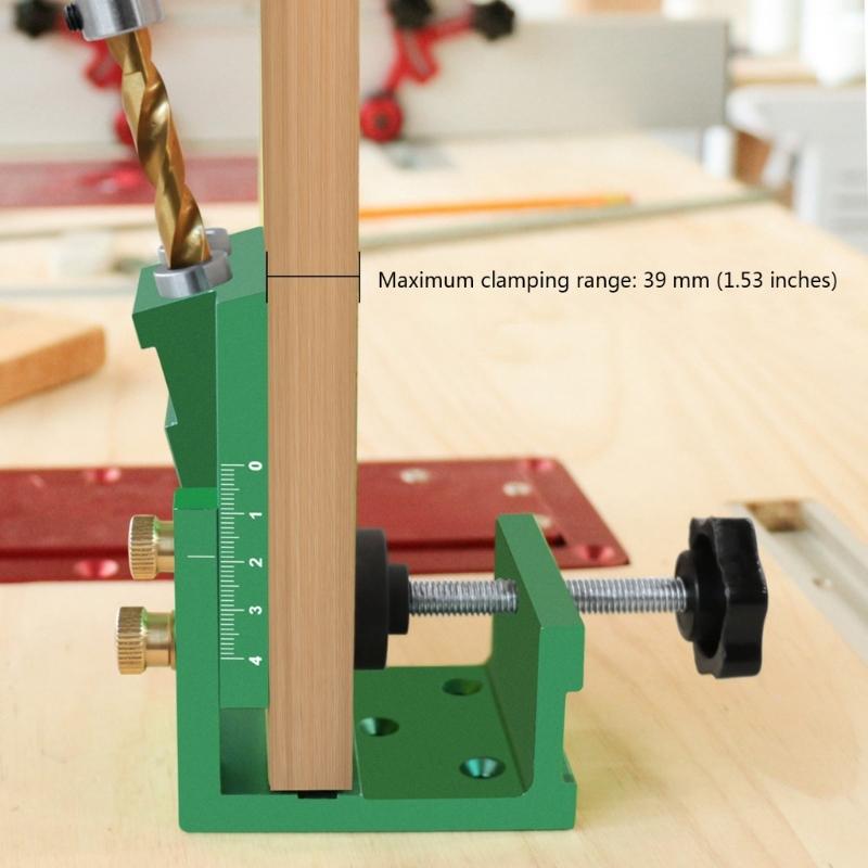 Precise Scale Pocket Hole Drilling System Pocket Hole Jig Set Containing Wrench Plugs for Accurate Drilling Easy To Use