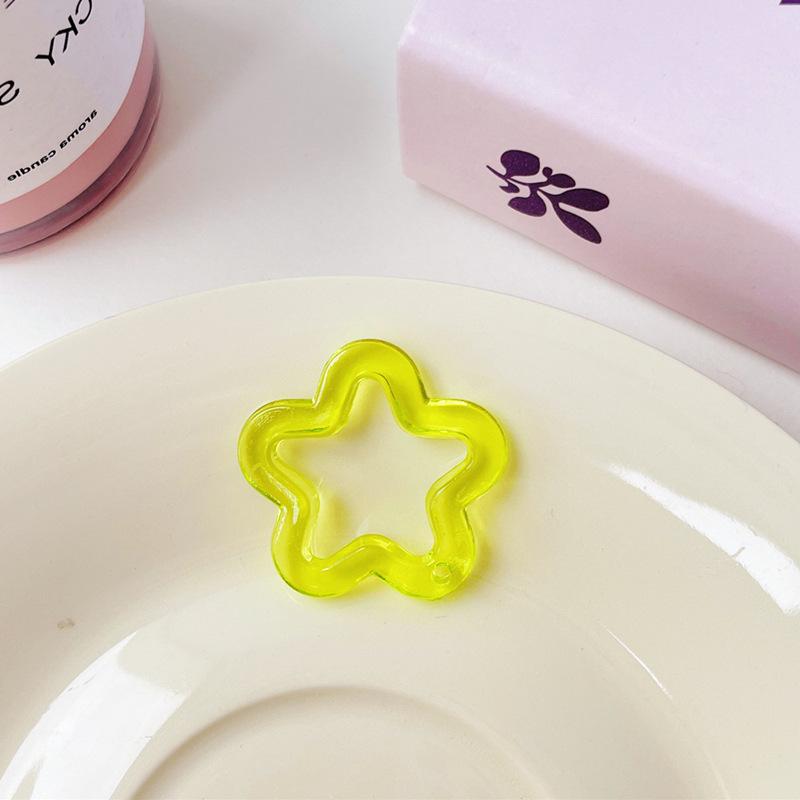 Transparent Acrylic Star Charm for Earrings, Phone Cases, and Keychains