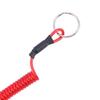Secure Buckle Lock Elastic Outdoor Tackle Retractable Keychain Fishing String Spring Rope Lanyard
