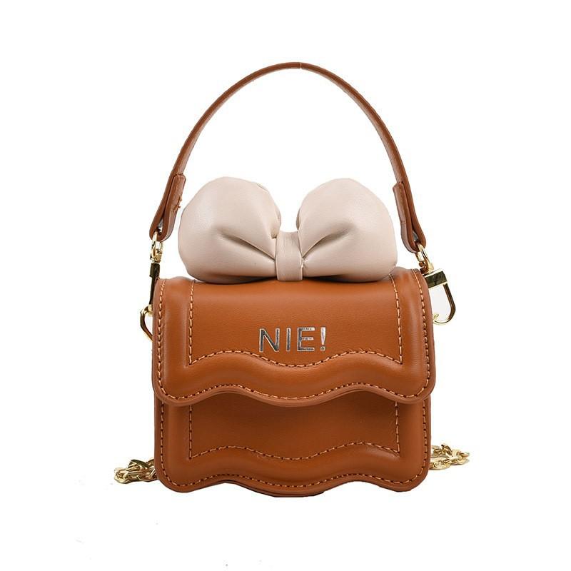 Exquisite trendy children's bag super cute bow bag princess baby foreign style shoulder messenger bag