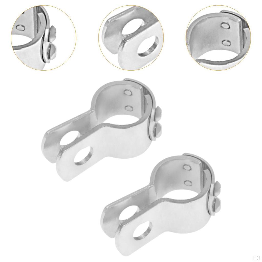 1-1/4 Inch Engine Guard Foot Pegs Clamping Kit for Motorcycles
