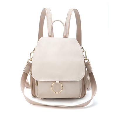 Batoh Taška přes rameno Mini 8 Velký Oxford PU Béžový [SUNLUTO] Dámská taška, Malá, Roztomilá, 3-pásmová taška, Stylová, Jednoduchá, Kapsy, Kapacita, Batoh,