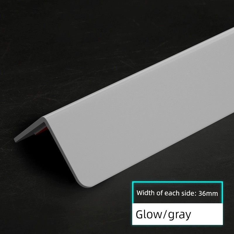 PVC Corner Wall Protector Protection Bar Bumper Strip Corner Corner Protection Strip Corner Protection Tile Living Room Decoration Right Angle Trim