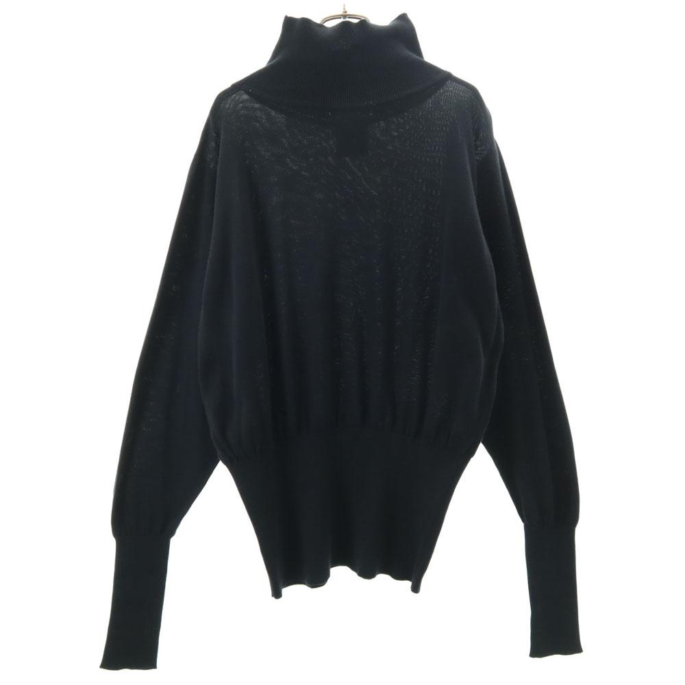 Yohji Yamamoto 80s Vintage Japanese Ribbed Belly Warmer Long sleeve Mock neck Cut Men's Used