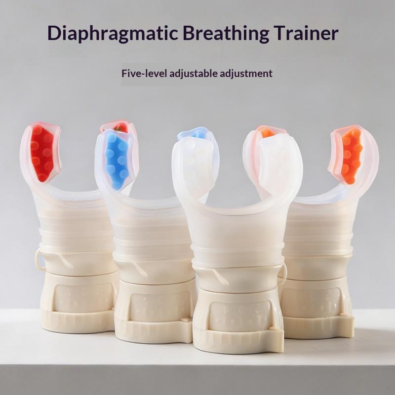 Adjustable 5 Levels Breathing Trainer Portable Lung Exerciser Respiratory Training Device