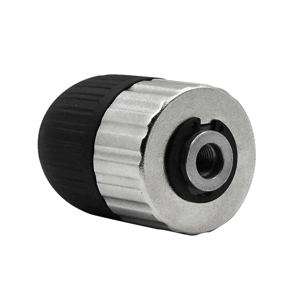 Self-Locking Keyless Drill Chuck 2-13mm With Hex Shank Adapter For Electric Drills 3/8-24UNF 107x43mm