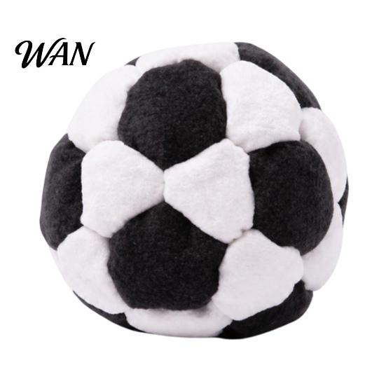 Soccer Shaped Sand Bag Football Sandbags, Soft Plush Footbags for Adults, Juggling Balls, Vibrant Sports Team Building Game Prop Design Dirtbag Indoor