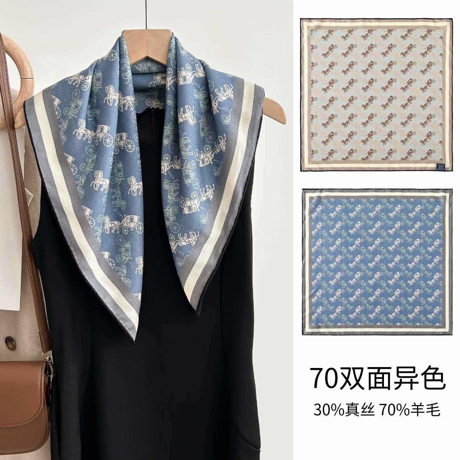 

Новый модный шикарный двусторонний двухцветный карнавальный шарф с животными из настоящего 30% шелка и 70% шерсти, женская шаль высокого класса, универсальный шарф