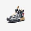 Anta Kids Asymmetrical Synthetic Leather Trendy Lightweight Shock Absorbing Mid-Top Basketball Shoes Kids basketball shoes Gray Silver A12449901-2
