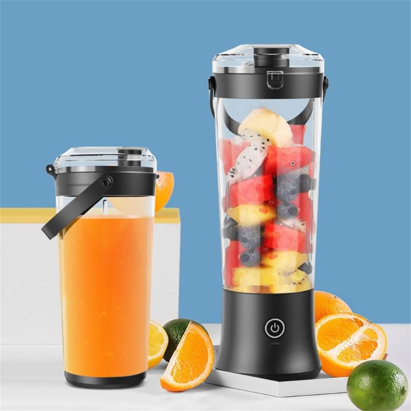 Practical Plastic Juicer Machine with Detachable Parts Easy Cleaning Juicing Tool Travel Juices Maker Plastic Texture