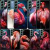 Flamingo Portrait Phone Case For Samsung Galaxy S22 S25 Ultra S21 S10 Plus S26 Edge S20 S23 S24 FE Cover Silicone Soft TPU C