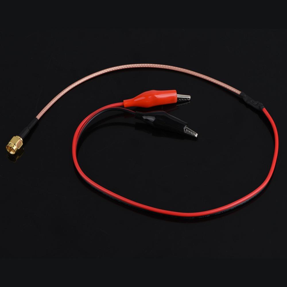 Low Loss Red Black Frequency Cable 50cm Ended Clips Test Lead Connection Cable Signal Transmission