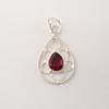 Pink Rubullite Gemstone 925 Sterling Silver Statement Jewelry Pendant 1.40" For Engagement Gift PP-19-10