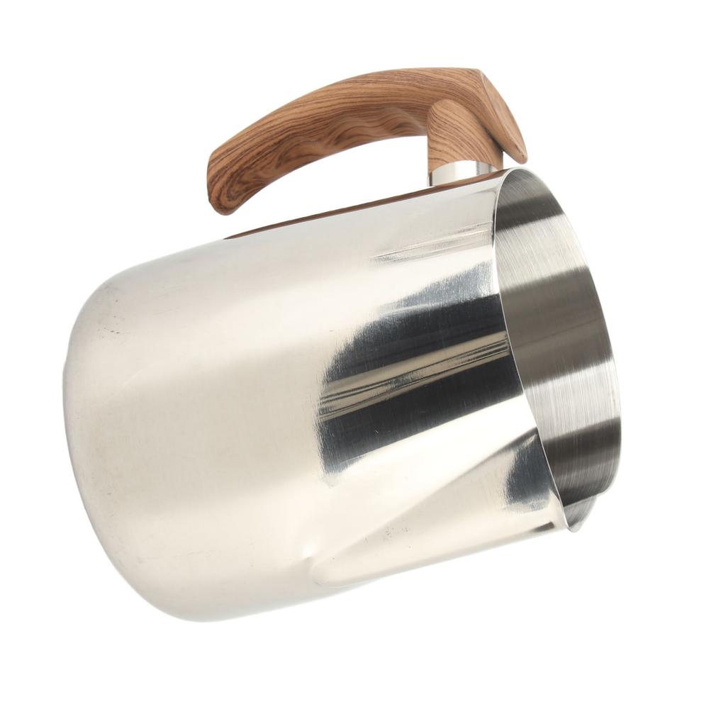 Milk Frothing Cup Inner Scale 304 Stainless Steel Dripless Spout Coffee Steaming Pitcher with Handle Original Color