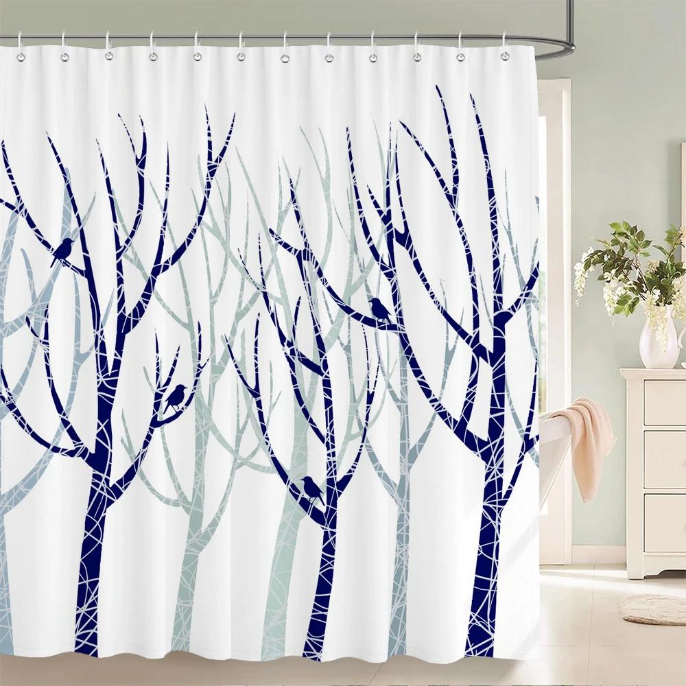 

Gray Bamboo Pattern Shower Curtain Natural Plant Print Waterproof Fabric Bathroom Decor Calm Atmosphere Zen Inspired Home Style W60H190(CM)-1 Pcs