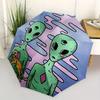 1pc Alien Automatic Open/Close Umbrella, Ideal Fan Gift for Birthday, Christmas, Trendy Fashion y250828070