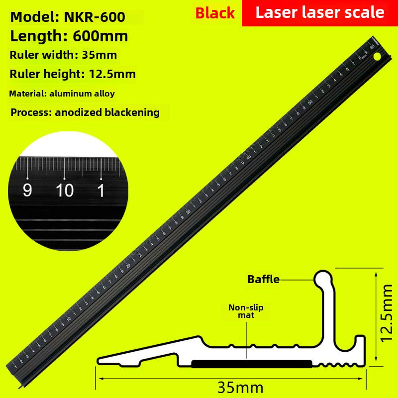 Multifunctional Aluminum Alloy Ruler: Stainless Steel, Cutting, and Protective Features