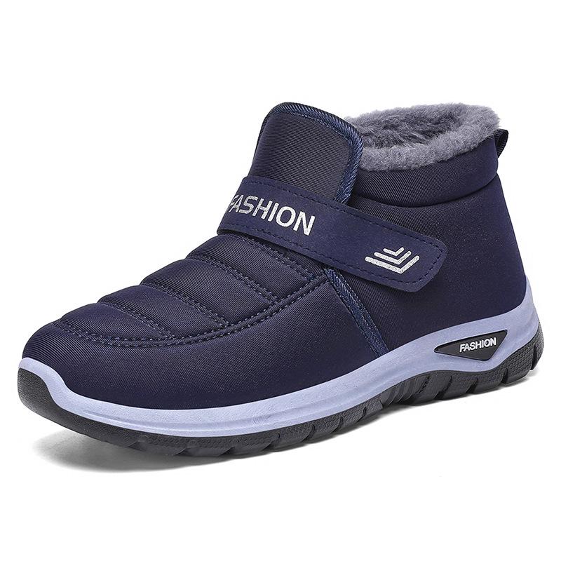 Women's Winter Velcro Fleece-Lined Ankle Boots - Warm Cotton Snow Shoes