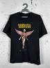 Nirvana Black In Utero T-shirt Size XL Unisex T-Shirt