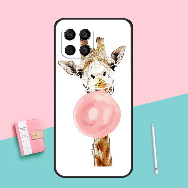 Cute Cartoon Animal Giraffe For Samsung Galaxy M52 M32 M06 M16 M13 M14 M33 M12 M31 M55 M15 M11 M21 M35 M53 M34 M54 Case