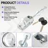 Front Left Driver Side Door Lock Cylinder with 2 keys Repair Kit for BMW E90 E91 E92 E93 3 SERIES 2004-2012 51217162427 Car Part