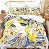 Manga Candy Bedding Set 3D Printed Suitable For Bedroom Duvet Cover Set With Pillowcases Kids Home Textile