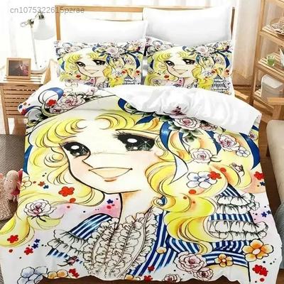 Manga Candy Bedding Set 3D Printed Suitable For Bedroom Duvet Cover Set With Pillowcases Kids Home Textile