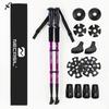 Outdoor Hiking Stick Cane Five-Section Ultra-Light Retractable Folding Cane Climbing Equipment Multifunctional Crutches
