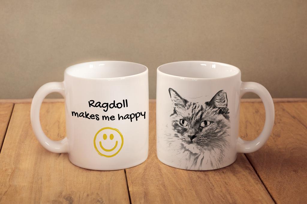 Ragdoll - Cat Mug, Cheerful Mug for a Dog Lover, Personalized Gift from the Art-Dog Brand