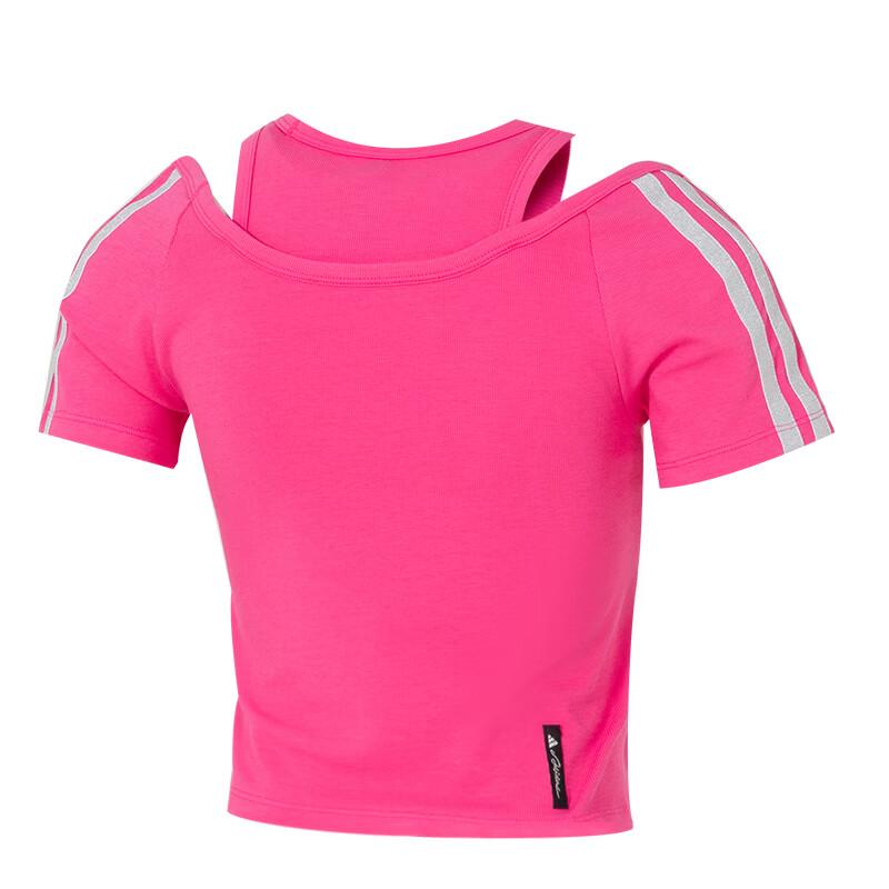 Adidas Fitness Training Comfortable Breathable Sports Short Sleeve Running T-Shirt Women tops KR7607