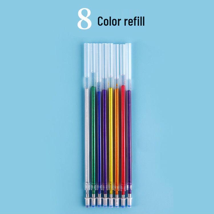

Double Color Glitter Gel Pen - Creative DIY Highlighter for Students and Kids 1.0mm
