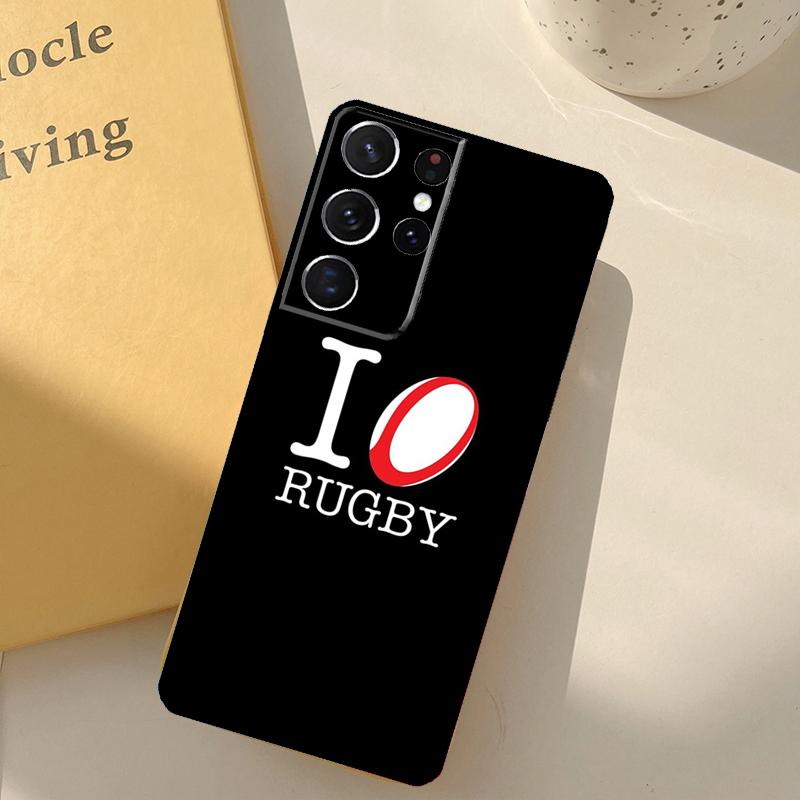 Rugby Football Sport Case For Samsung Galaxy S22 Ultra Note 20 S21 Ultra S9 S10 Note 10 Plus S20 FE Phone Cover