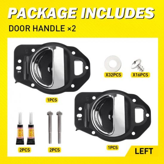 2X Left Driver Side Ide Interior Door Handle For 2006 07-2011 Chevrolet HHR K