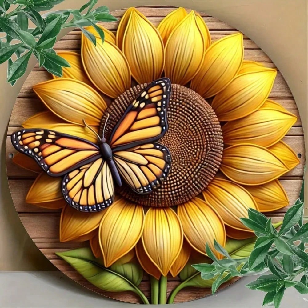 

Metal Wall Art Sign Flat 2D Decoration Indoor Outdoor Home Decor 20x20 різнокольоровий