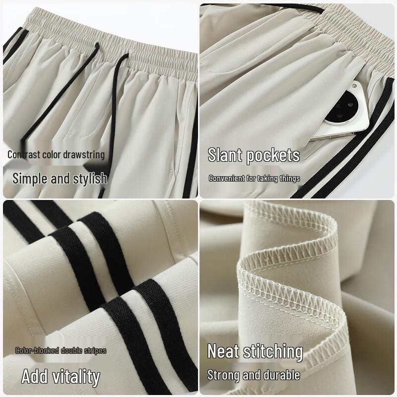 Jeanswest Men's Loose Fit Casual Straight-Leg Pants