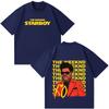 Rapper The Weeknd Music Album Cover T Shirts Men Women Fashion Hip Hop T Shirt Short-sleeved Casual Cotton Oversized T-shirts