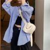 Women'S Korean Stylish Luxury Brand Wide Shoulder Strap Clip Solid Color Design High Quality Trendy Hobo Crossbody Osoi Bag Chic