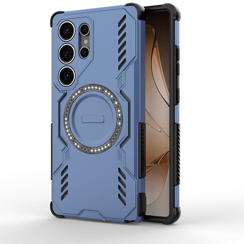 For Samsung Galaxy S25 Ultra 5G S25 Plus Heat Dissipation Case Magnetic Armor Back Cover Wireless Charging Protect Phone Cases