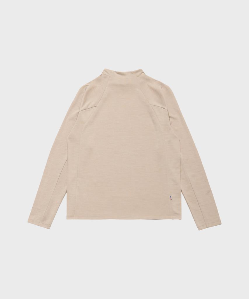 MERRELL [Men] Hike Mock Neck Long Sleeve T-Shirt Light Beige