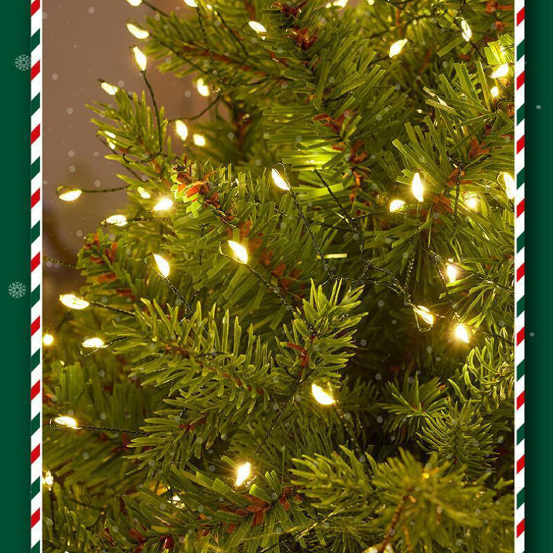LED Cluster String Lights with Remote Control, 8 Lighting Modes, Green Wire for Christmas Tree and Indoor Holiday Decor