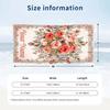 Floral Garden Theme Beach Towel Personalized Custom Name & Text Soft Quick Dry Beach Towel for Swimming Travel