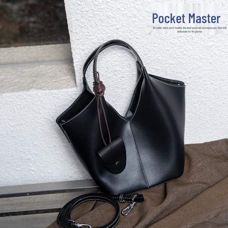 

Женская сумка-ведро из натуральной кожи на плечо и через плечо